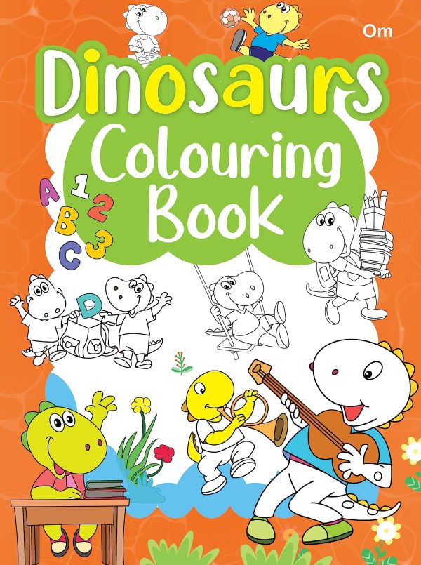 Dinos at School Colouring Book