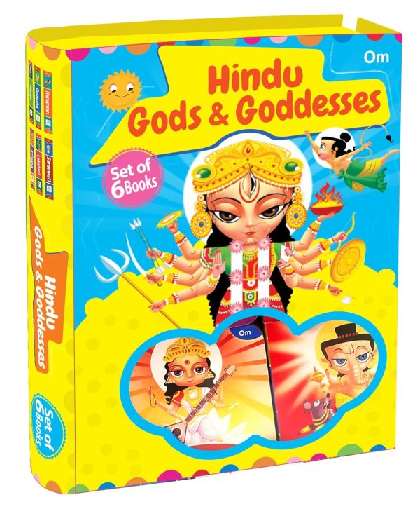 Board Book: Hindu Gods & Goddesses Boxset - Set of 6 Books - Indian Mythology story books for Kids - Durga, Lakshmi, Saraswati, Ganesha, Hanuman and Krishna - Age for 3 to 5 years old