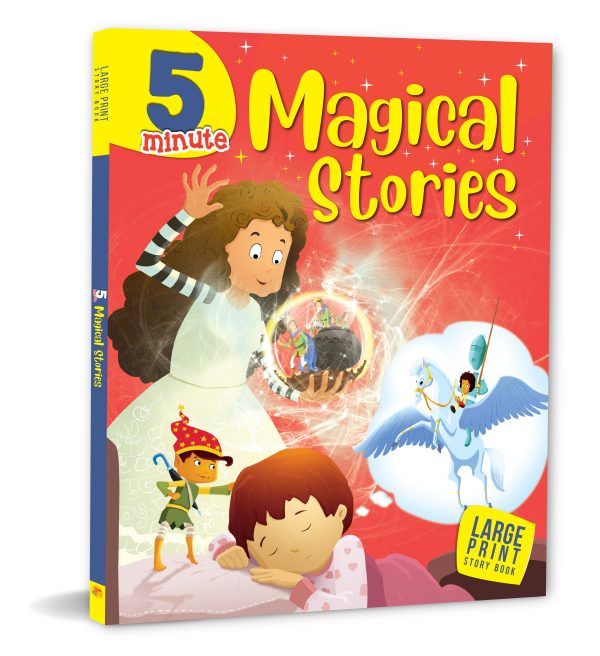 Story Book: 5 Minute Magical Stories - Large Print Story Book