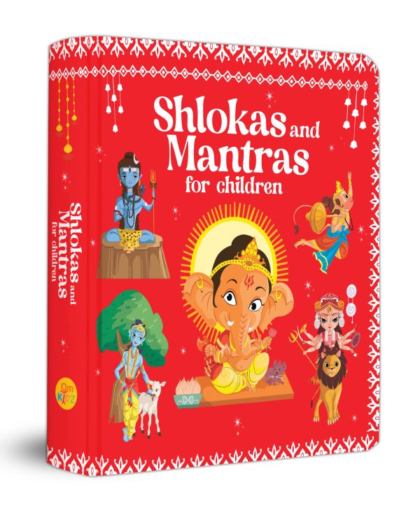 Shlokas and Mantras For Children – English, Sanskrit and Hindi Language- Illustrated Board Book for Children