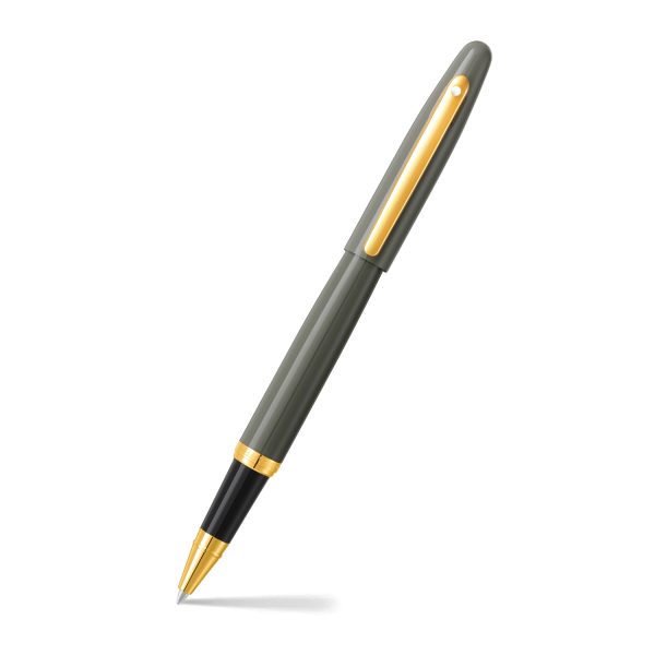 PEN SHEAFFER VFM E9427 LIGHT GREY WITH PVD GOLD TRIM RB