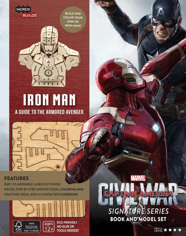 IncrediBuilds: Marvels Captain America: Civil War: Iron Man Signature Series Book and Model Set