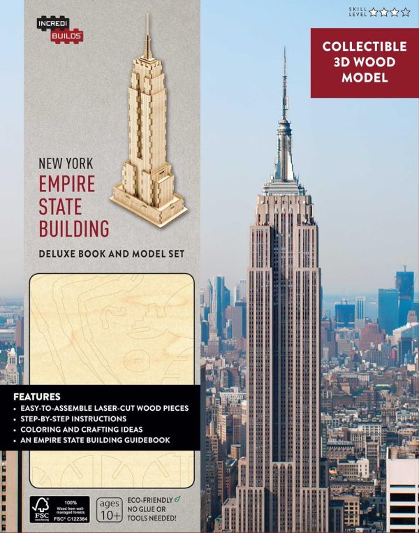 IncrediBuilds: New York: Empire State Building Deluxe Book and Model Set