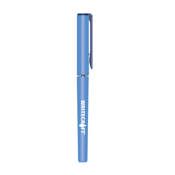 WRITECRAFT H5 Cartridge Roller 0.5 mm Tip - Blue - Waterproof Quick Dry Ink - Pack of 1