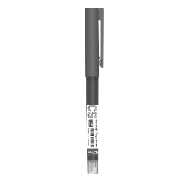 WRITECRAFT CS T1277 Liquid Roller Ball Pen 0.7 mm - Black Inck - Waterproof Quick Dry Ink - Pack of 1