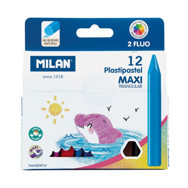 Milan Maxi Plastipastel Wax Crayons