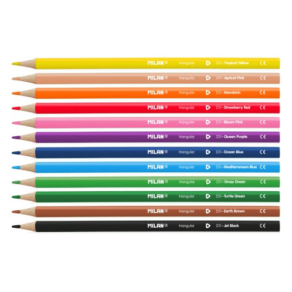 Milan Triangular Bicoloured Pencils