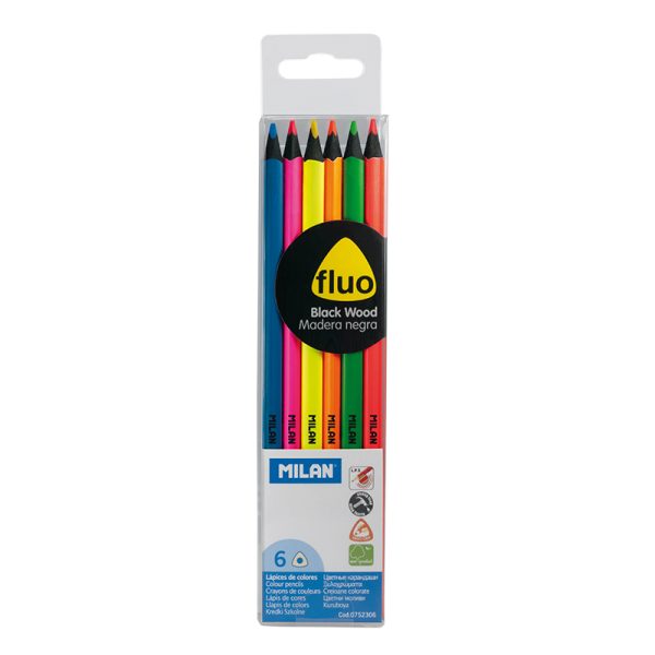 Milan Black Wood Fluo Pencil