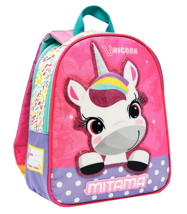 Mitama Backpack Unisex – Children and teenagers (Pack of 1) – Unicorn Design - Color (Pink)