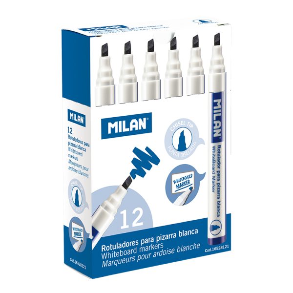 Milan Whiteboard Marker Chisel Tip Blue