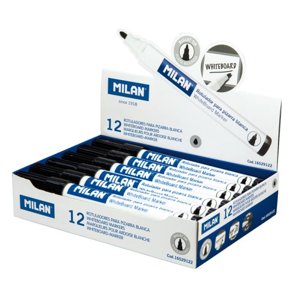 Milan Black Whiteboard Marker