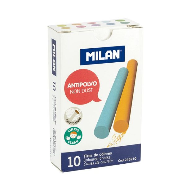 Milan Calcium Carbonate Coloured Chalks