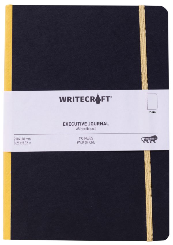 WriteCraft Executive Journal Notebook | Notebook for Gifting | Office & Stationery Notebook | Hardbound | A5 , Plain , 192 Pages , Pack of 1 - Sunrise