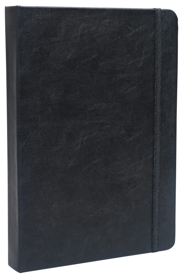 WriteCraft Signature Series NoteBook | A5 Leatherite Notebook | Notebook for Gifting | Office & Stationery Notebook | Leatherite Cover | 240 pages , Ruled | Pack of 1 - Black