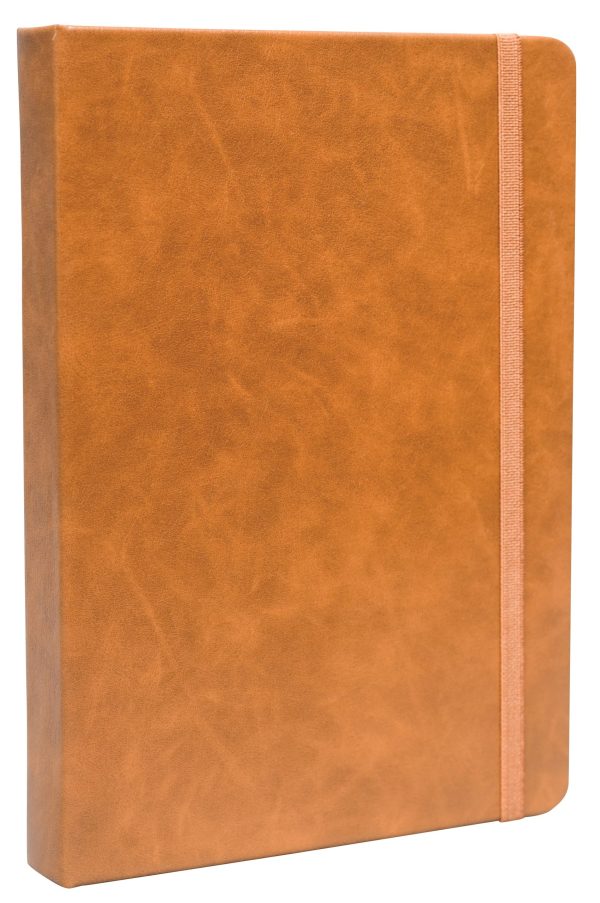 WriteCraft Signature Series NoteBook | A5 Leatherite Notebook | Notebook for Gifting | Office & Stationery Notebook | Leatherite Cover | 240 pages , Ruled | Pack of 1 - Tan