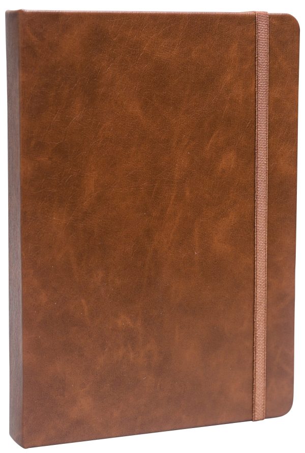 WriteCraft Signature Series Planner| Leatherite Daily Planner | Planner for Gifting | Office & Stationery Planner | 128x210 | Ruled | 384 pages | Pack of 1 - Brown