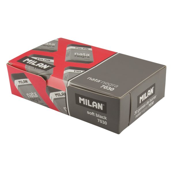 Milan Black Plastic Eraser