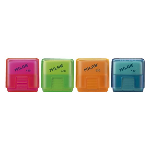 Milan Erasers with Protective Case