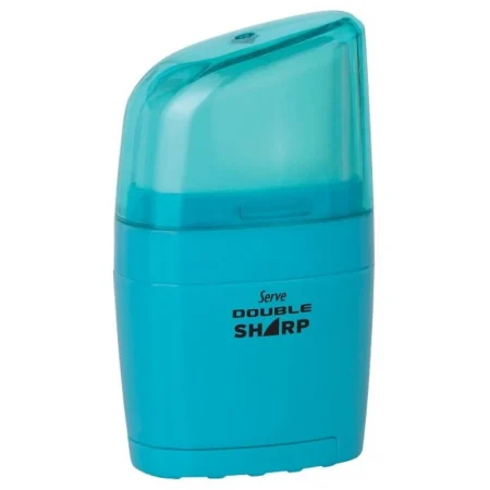 Serve Fluorescent Blue Eraser & Sharpener Combo