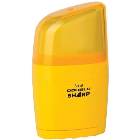 Serve Fluorescent Yellow Eraser & Sharpener