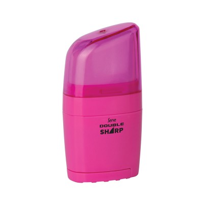 Serve Fluorescent Pink Eraser & Sharpener Combo