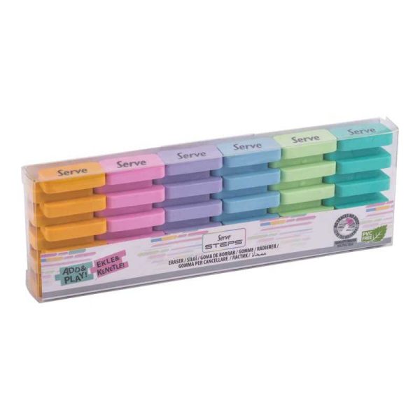 Serve Steps Pastel Eraser