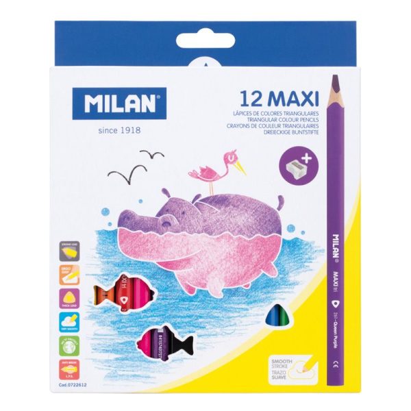 Milan_Maxi Triangular Coloured Pencils 1 Pcs.