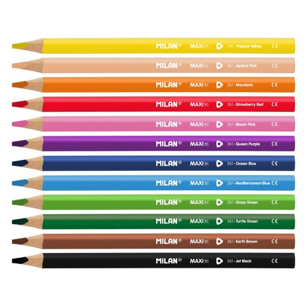 Milan_Maxi Triangular Coloured Pencils 1 Pcs.