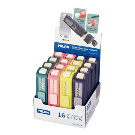 Stick Eraser with Pencil Sharpener