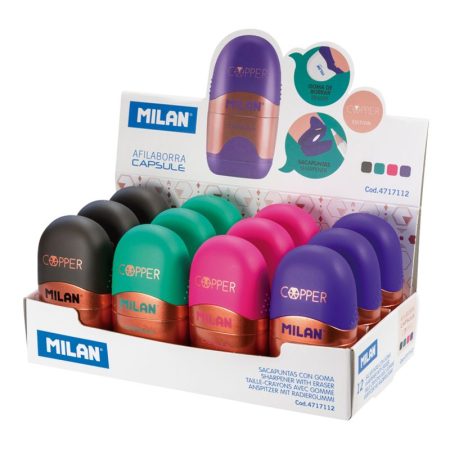Capsule Pencil Sharpener with Eraser