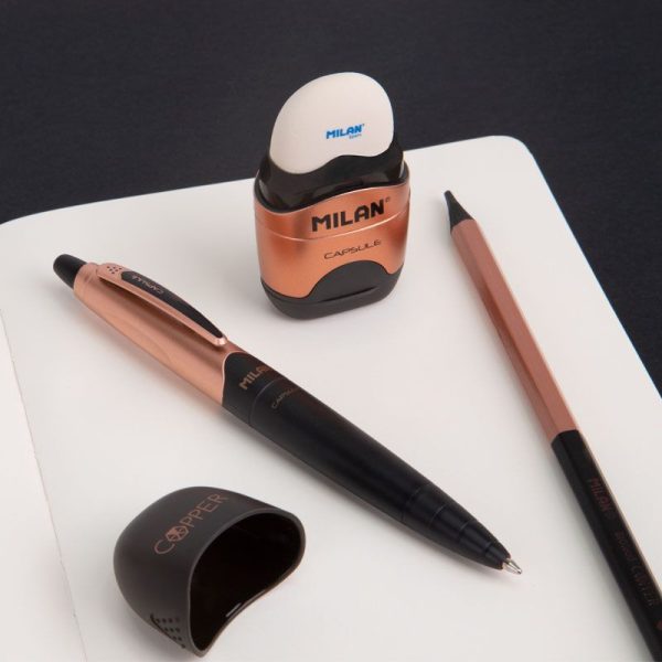 Capsule Pencil Sharpener with Eraser