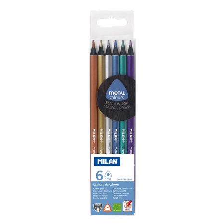 Milan_Black Wood Metal Pencils 1 Pcs.