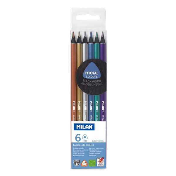 Milan_Black Wood Metal Pencils 1 Pcs.