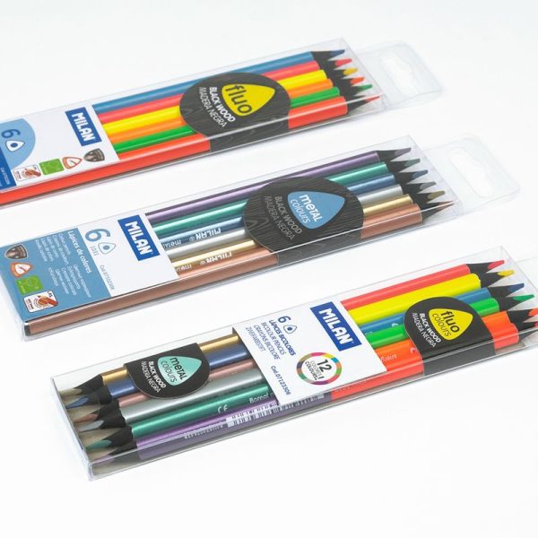 Milan_Black Wood Metal Pencils 1 Pcs.