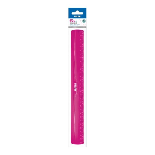 Milan_PolyBag 30Cm Pink Ruler 1 Pcs.