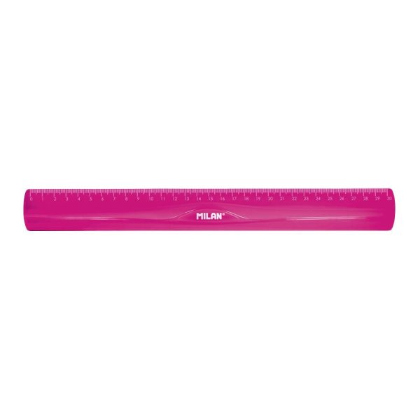 Milan_PolyBag 30Cm Pink Ruler 1 Pcs.