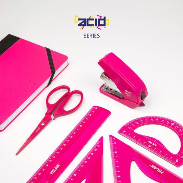Milan_PolyBag 30Cm Pink Ruler 1 Pcs.