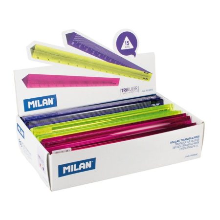 Milan_Triangular Rulers 15 cm, Vibrant Colourful Acid Series