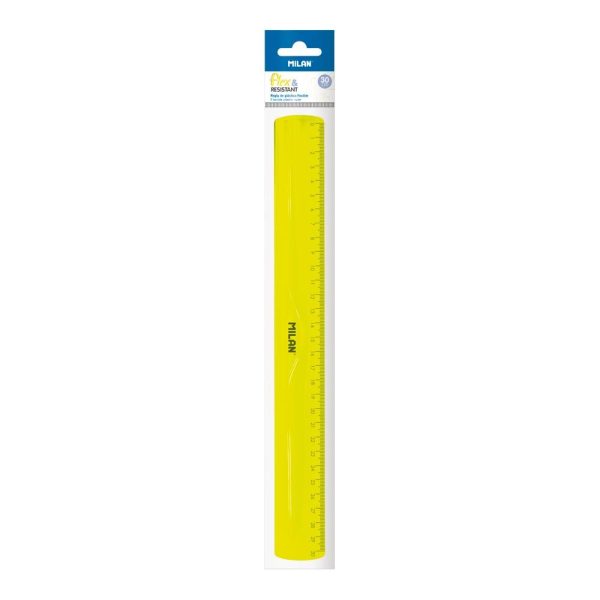 Milan_PolyBag 30Cm Yellow Ruler 1 Pcs.