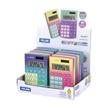 Milan_Calculator Pocket Size, Vibrant Colourfull Sunset Series