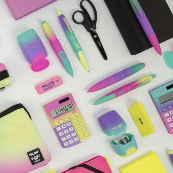 Milan_Calculator Pocket Size, Vibrant Colourfull Sunset Series