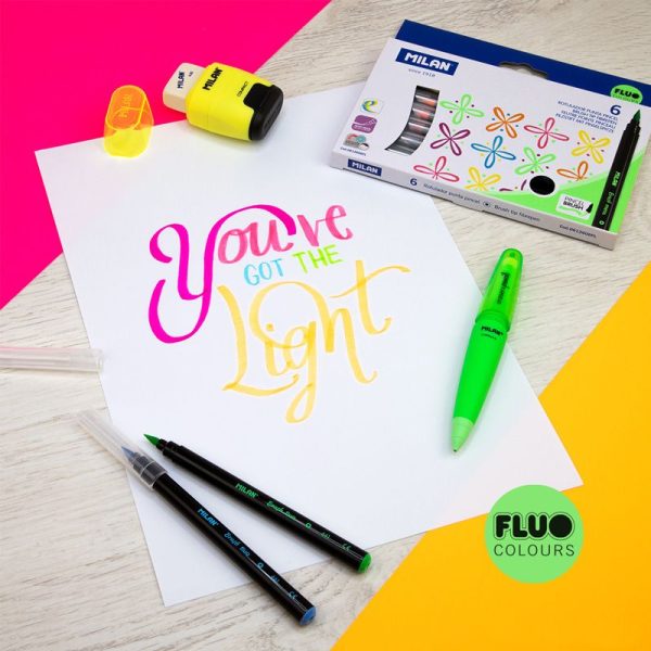 Milan_Brush-Tipped Fibrepen Fluo 1 Pcs.