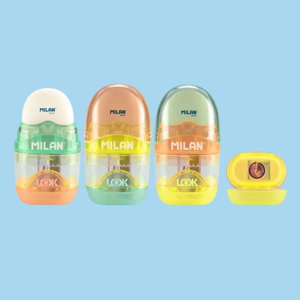 Capsule Pencil Sharpener with Eraser