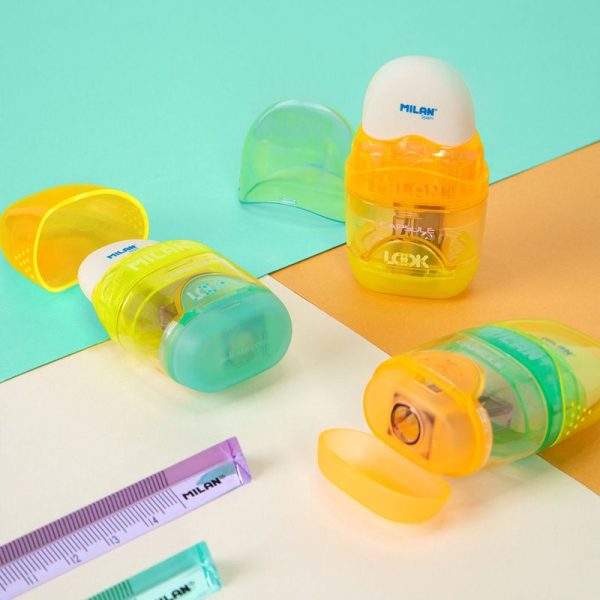 Capsule Pencil Sharpener with Eraser