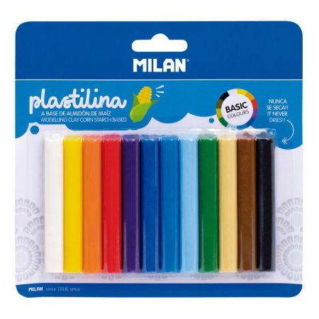 Milan_Blister 12 Col. Modelling Clay, 140 Gr 1 Pcs.