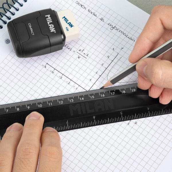 Milan_PolyBag Ruler 30Cm-12" Shadow 1 Pcs.
