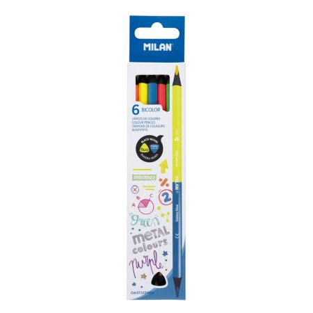 Milan_Bicolour Pencils Fluo-Metal 1 Pcs.