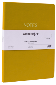 WriteCraft Executive Series Notebook with Round Corner | A5 Hardbound | Dotted , 128 Dotted Pages | Pack of 1 - Sunrise