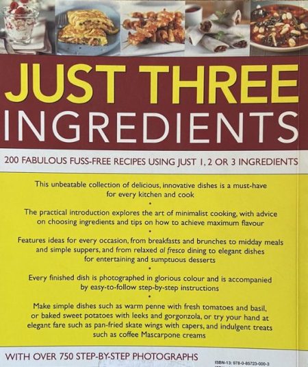 JUST THREE INGREDIENTS
