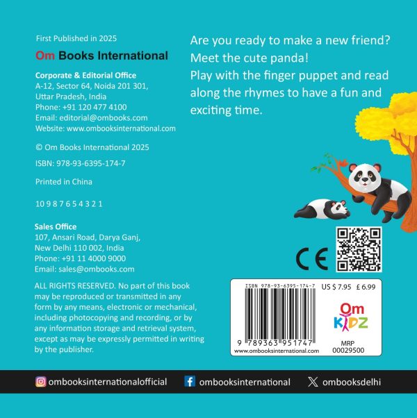 Cute Panda Finger Puppet Book